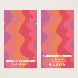 Placa de vídeo joalharia de colar com ondas cor-de