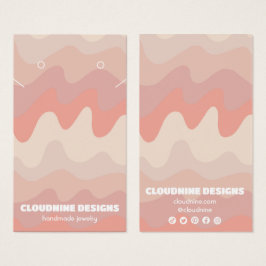 Placa de vídeo joalharia de colar com ondas cor-de