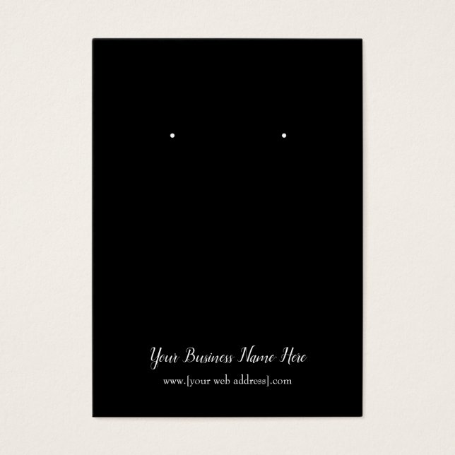 Placa de vídeo personalizada de abertura em preto  (Frente)