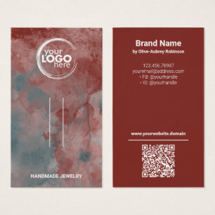 Placa de vídeo QR-Code do clipe de cabelo vermelho