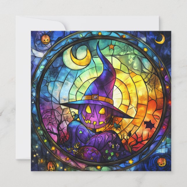 Placa de Vidro Steampunk de Halloween (Frente)