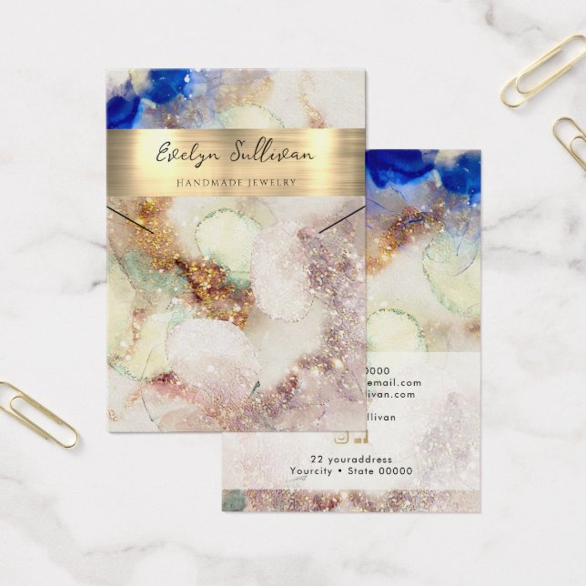 Placa de visualização do colar de folha falsa com  (Escritótio)