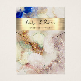 Placa de visualização do colar de folha falsa com