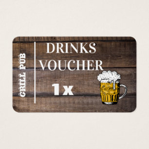 Placa de Voucher de Festa de casamento Rustic Barn