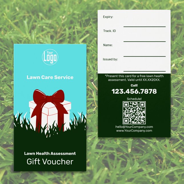 Placa de Voucher de Oferta de Serviço de Leitura C (Complimentary Lawn Service Gift Voucher Card)