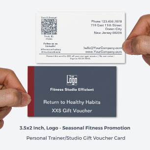 Placa de Voucher de Promo de Gym Adaptável Mínimo