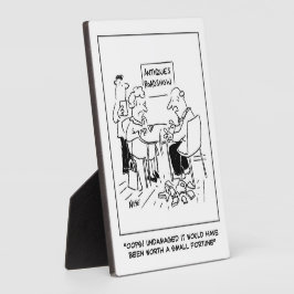 Placa Desastre de Avaliação Antiques - Engraçado