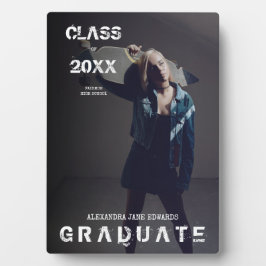 Placa Design de Graduação Grunge do alternativo