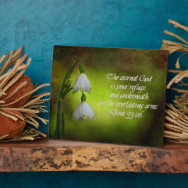 Placa Deuteronomia 33:26 Refúgio Eterno Inspiracional