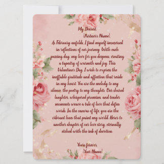 Placa 💖 Dia de os namorados Floral Bliss ✨