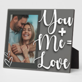 Placa Dia do namorados me presente + você = foto de cita