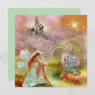 Placa do Castelo Fairy & Unicorn Fairytale