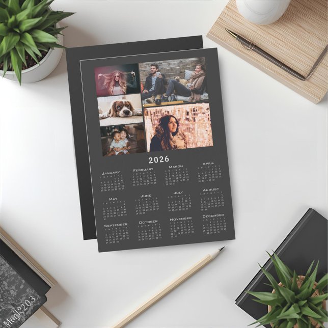 Placa do Magnet de Colagem de Fotos do Calendário  (Criador carregado)