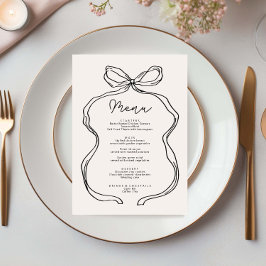 Placa do Menu de Friso Whimsical Desenhada à Mão