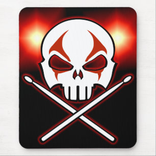 Placa do mouse Rock & Roll Drummer do Mousepad Met