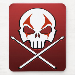 Placa do mouse Rock & Roll Drummer do Mousepad Met