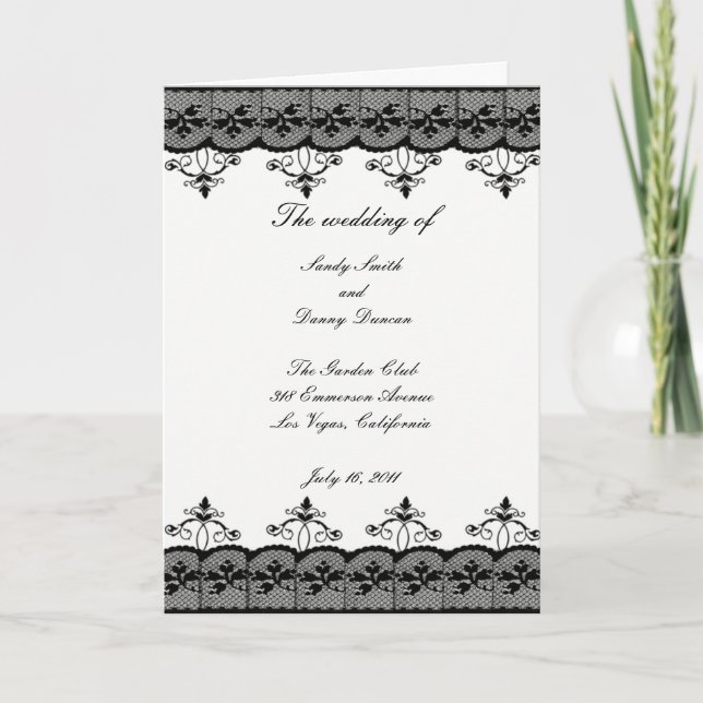 Placa do programa Black Lace (Frente)