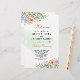 Placa do Programa Casamento Floral Eucalyptus - Bl