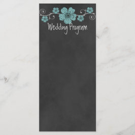 Placa do Programa de Casamento de Chalkboard para 
