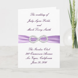 Placa do Programa de Casamento Infinito da lavanda