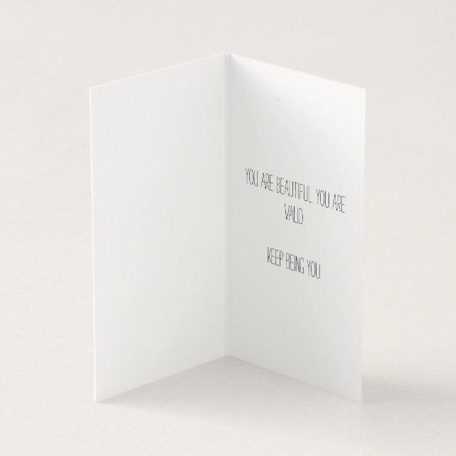 Placa dobrada - Não-Binário Amado Um (Interior)