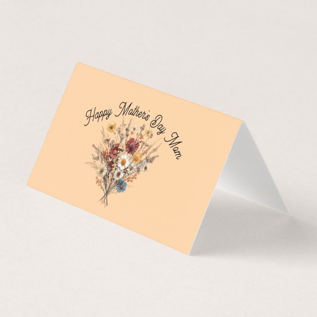 Placa dobrada para Dia de as mães (Frente)