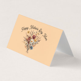 Placa dobrada para Dia de as mães