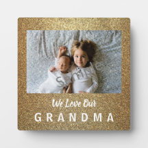 Dourada Glittery Love Grandma Plaque