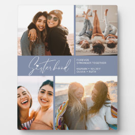 Placa Enfumaçado de Colagem de Fotos da Irmandade Modern