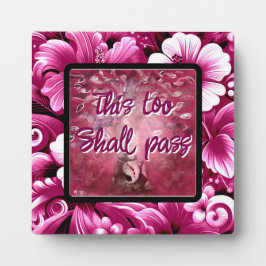 Placa Este Fato Também Deve Passar Por Abstrato Tree Cor