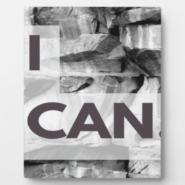 Placa Eu Consigo Cinza Pedona