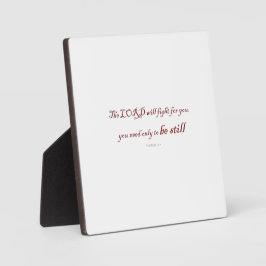 Placa Êxodo 14h14, o LORD lutará por ti,