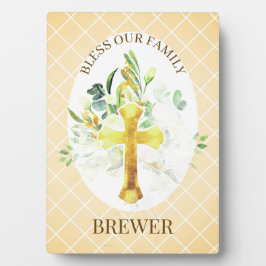 Placa Family Blessing Christian Gift Plaque