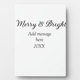 Placa Feliz e feriado de Natal brilhante adicionar mensa