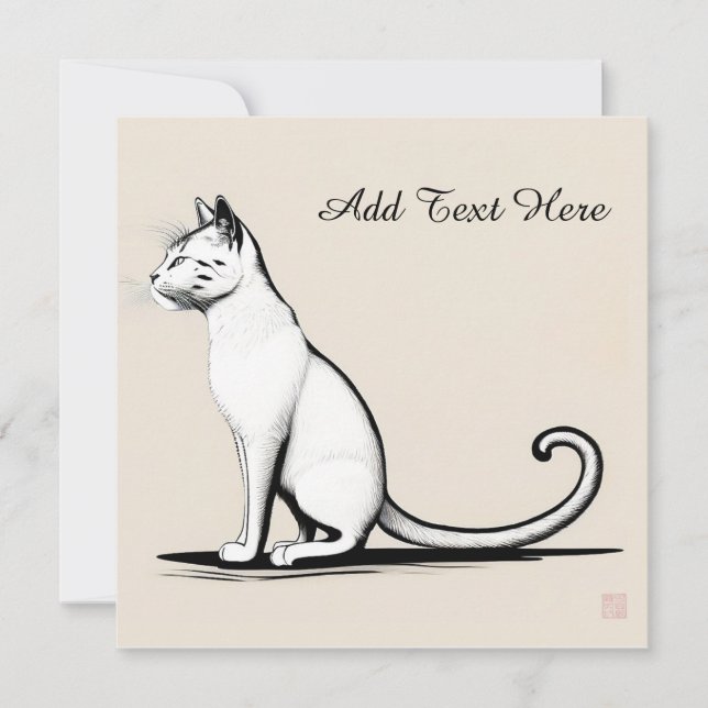 Placa fixa Cat Personalizada (Frente)