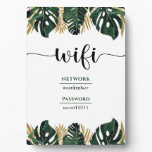 Floral Greenery Wifi - Senha Comercial