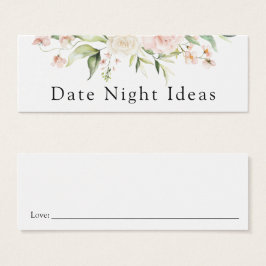 Placa Florals Blush da Ideia da Noite de Data