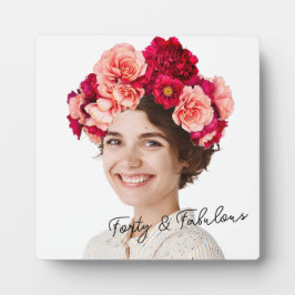 Placa Flowers Crown Custom photo