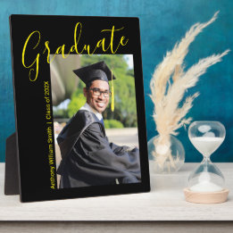 Placa Foto de Graduado Escrita à Mão 8 x 10 para Mesa
