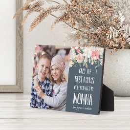 Placa Foto do Dia de as mães de avó Nonna