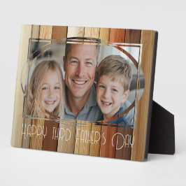 Placa Foto personalizada do dia de os pais feliz