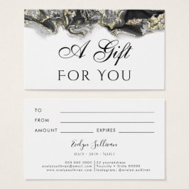 placa Gift design de borbulhamento preto