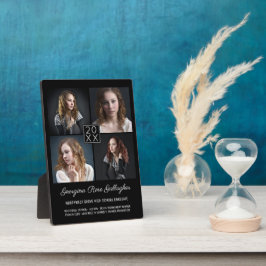 Placa Graduação Keepsasasaem Clássica Moderna de Colagem