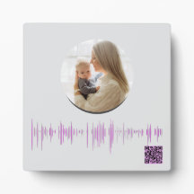 Guarda personalizada de ondas de voz para a mãe