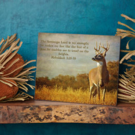 Placa Habakkuk 3:18 Inspiracional