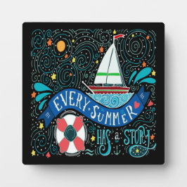 Placa Histórias de Verão