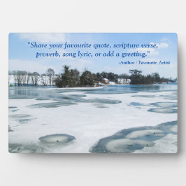 Placa Icy English Lake - Personalizado