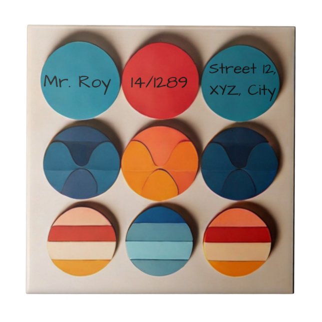 Placa inicial personalizada Meio século moderno ge (Frente)