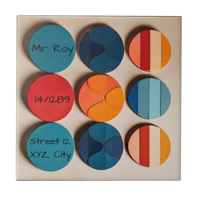 Placa inicial personalizada Meio século moderno ge (Frente)