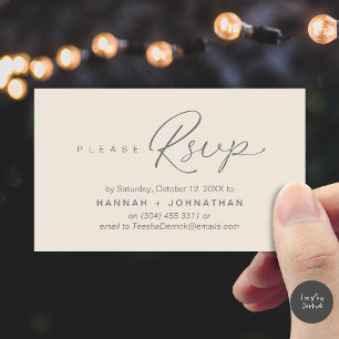 Placa Lembrete RSVP de Convites de casamento Român